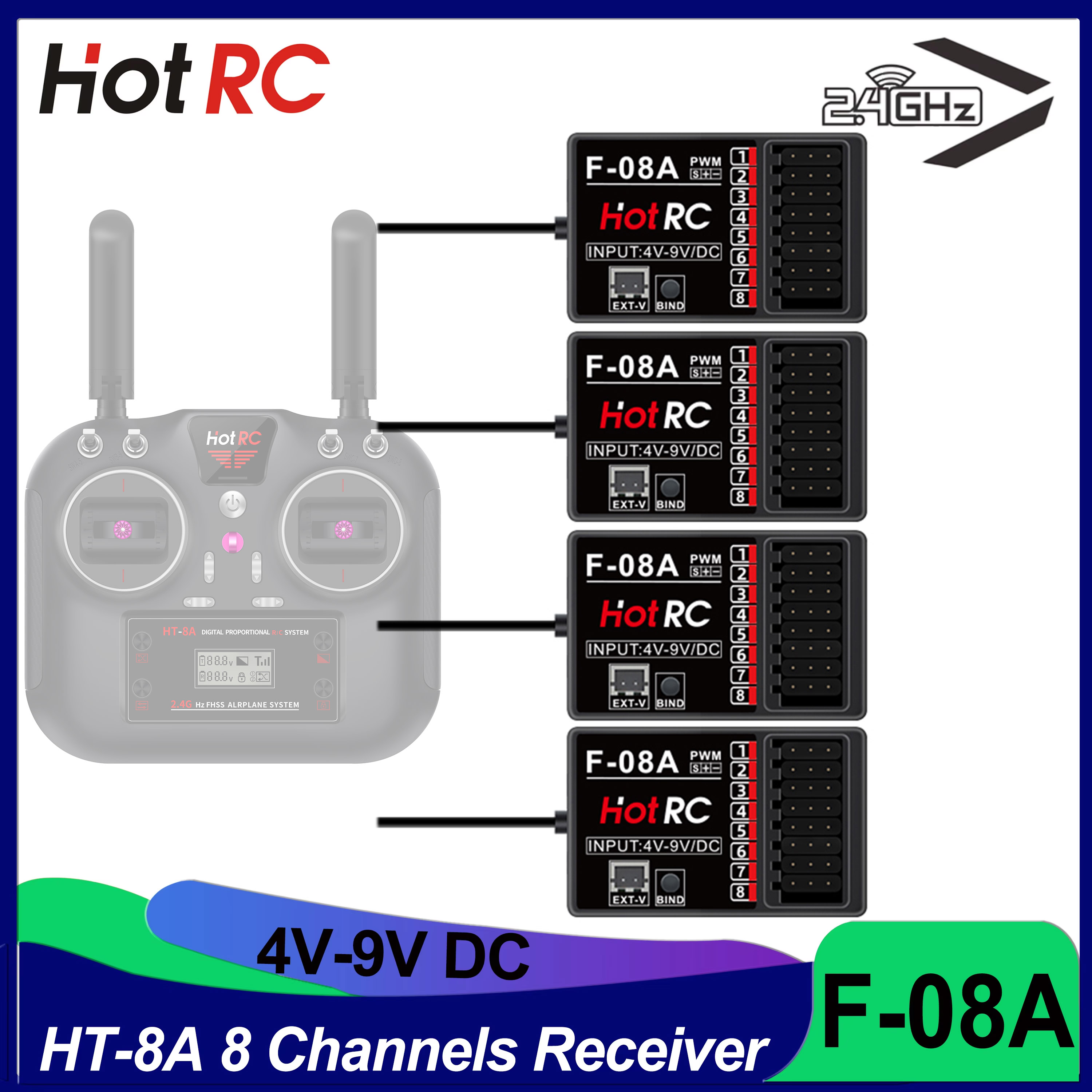 Rc Hobby Factory - HOTRC RC Model Parts 8 Channels