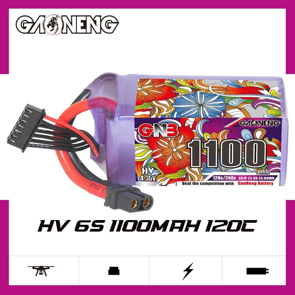2Pcs GNB 6S Lipo Battery 22.8V - đánh giá và giá Fpv Racing Quadcopter