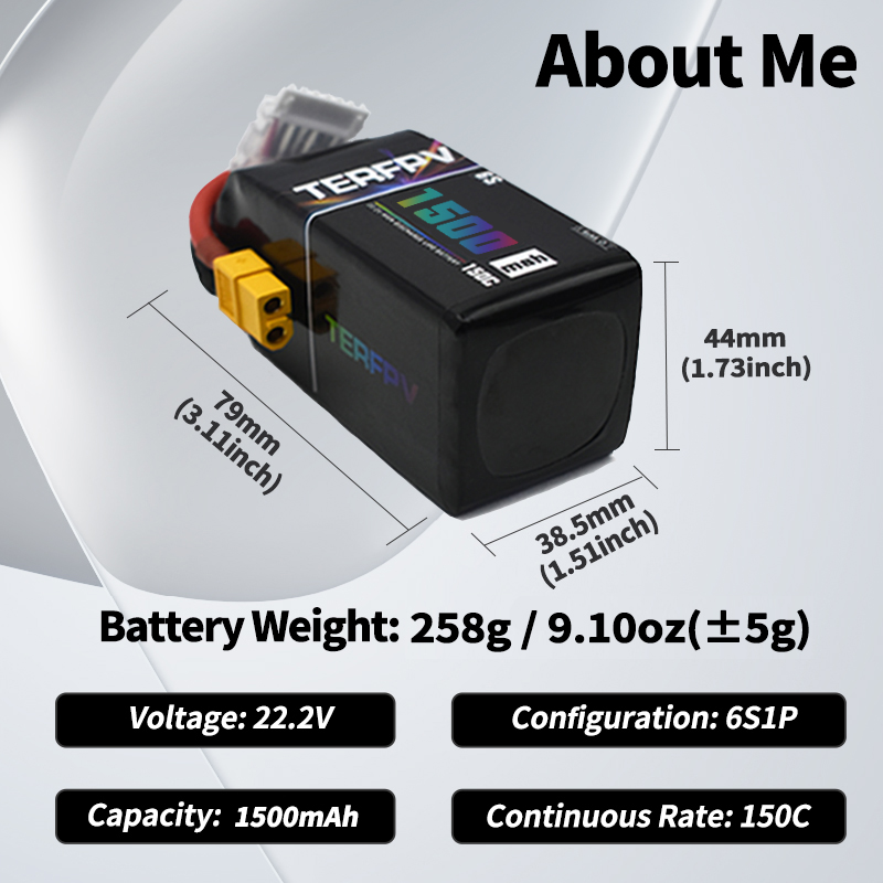 TERFPV Lipo Battery 6S 22.2V 1 - đánh giá và giá Fpv Racing Quadcopter