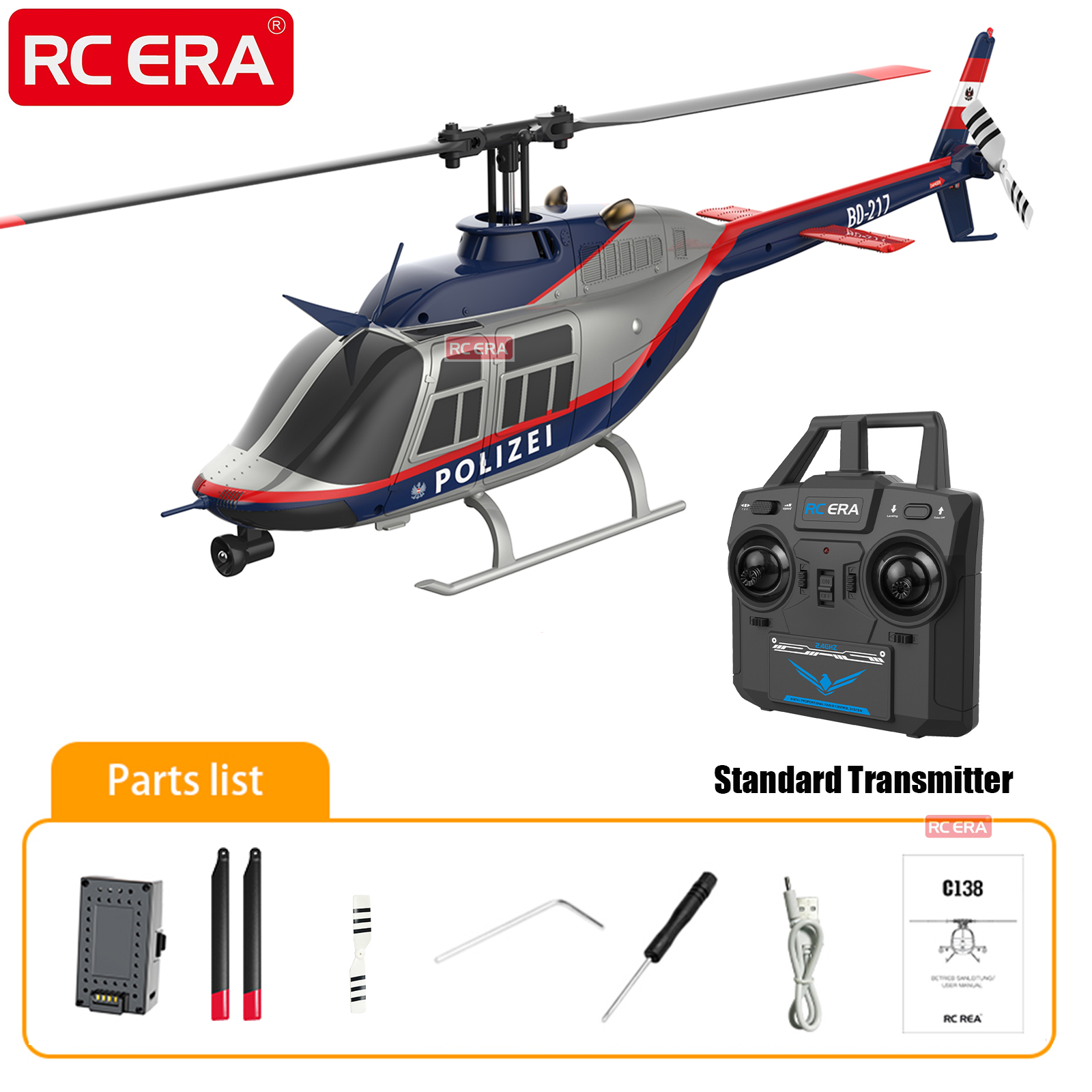 RC ERA C138 BELL 206 Jet Range - đánh giá và giá Rc Hobby Jet