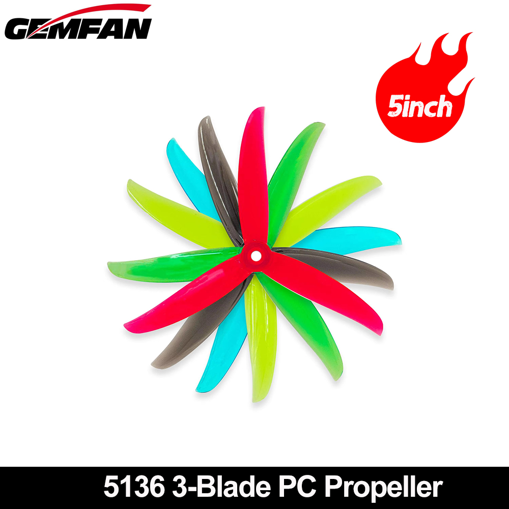 Gemfan VANOVER 5136 3 Blade PC - đánh giá và giá Fpv Racing Quadcopter