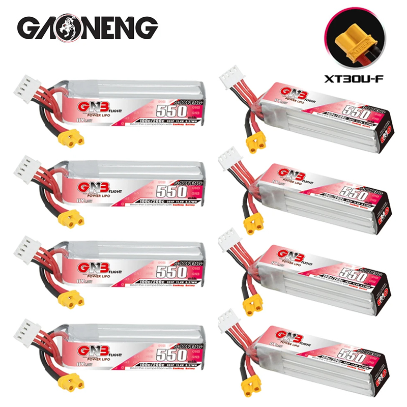 GNB HV 11.4V 550mAh 100C/200C  - đánh giá và giá Fpv Racing Quadcopter