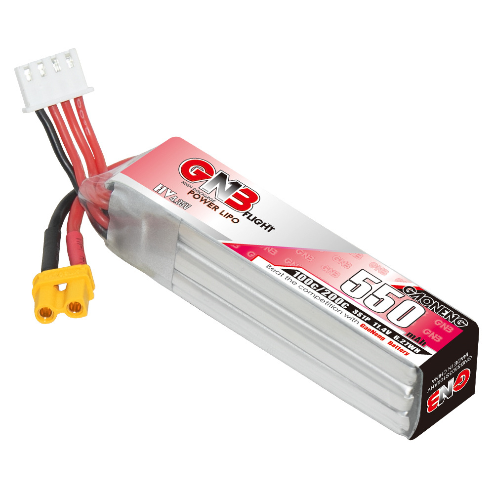 GNB HV 11.4V 550mAh 100C/200C  - đánh giá và giá Fpv Racing Quadcopter