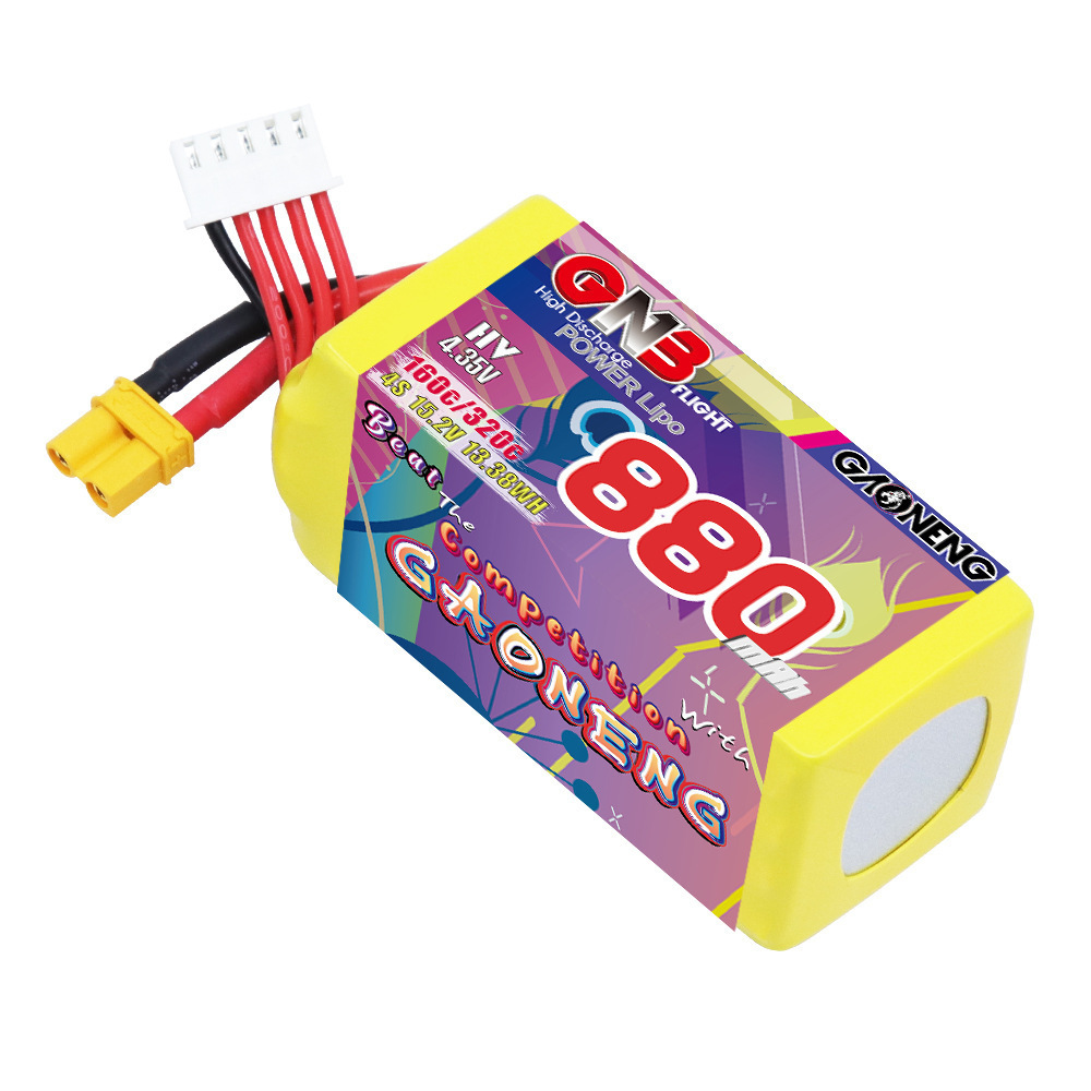 GNB 4S 880mAh 15.2V 160C/320C  - đánh giá và giá Fpv Racing Quadcopter