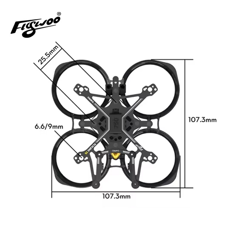 Flywoo Flylens 75 Frame Kit 1. - đánh giá và giá Fpv Racing Quadcopter