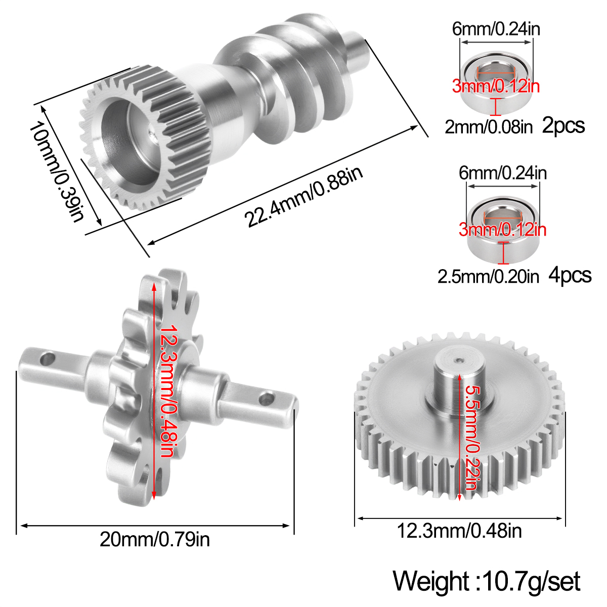 Stainless Steel Gearbox Gear S - đánh giá và giá Rc Hobby Factory