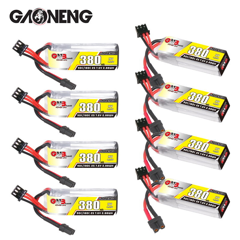 GNB 2S 7.6V 380mAh 90C/180C Li - đánh giá và giá Fpv Racing Quadcopter