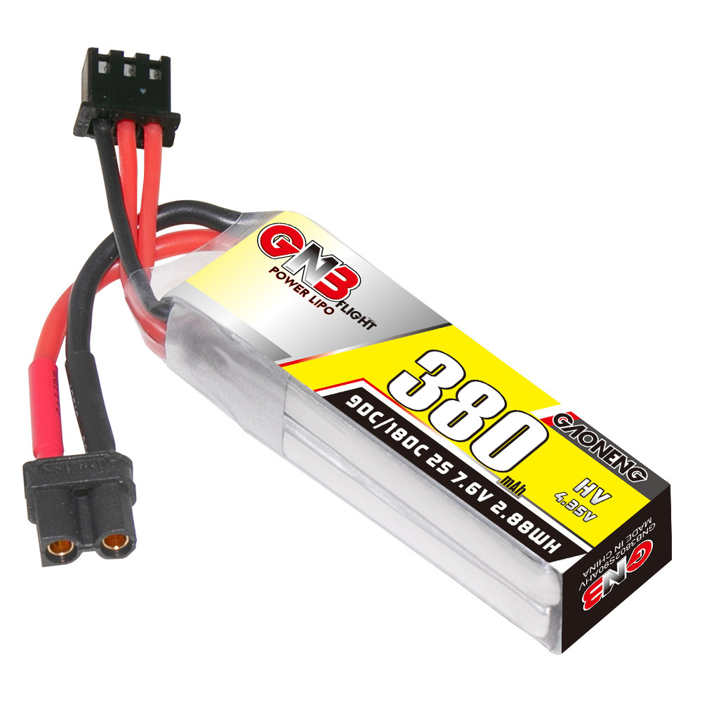 GNB 2S 7.6V 380mAh 90C/180C Li - đánh giá và giá Fpv Racing Quadcopter