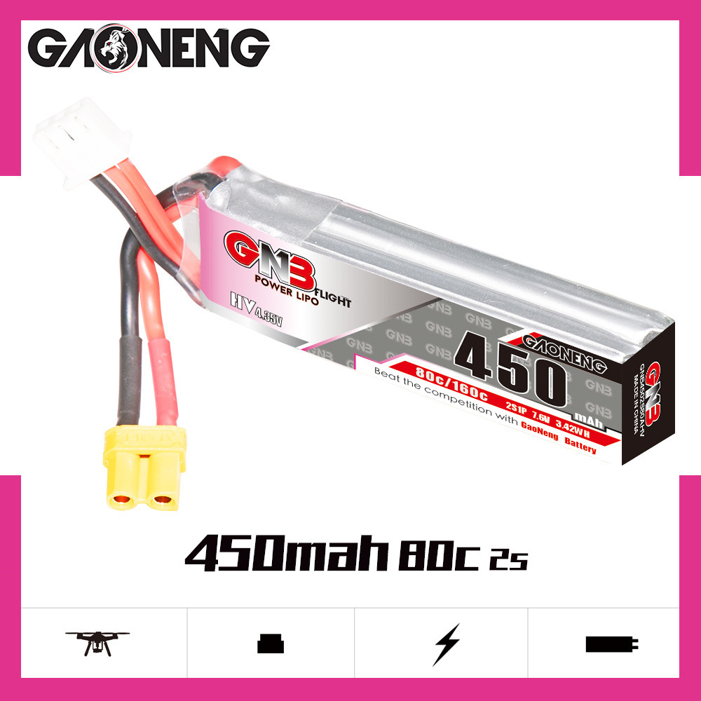 GNB LiPo Battery HV 2S 7.6V 45 - đánh giá và giá Fpv Racing Quadcopter